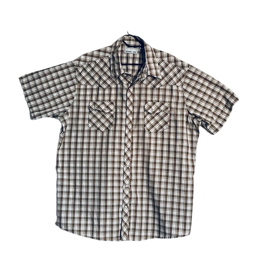 Wrangler Plaid Snap Button Up Shirt